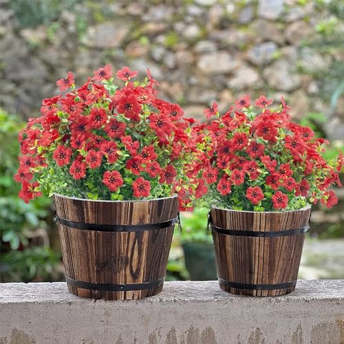 NOV FIRE 20 Bundles Artificial Flowers Red