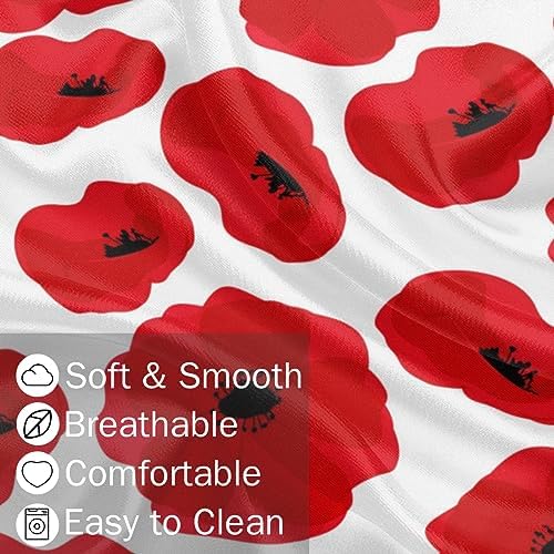 Aglebo Poppy Petal Satin Body Pillowcase 21x54