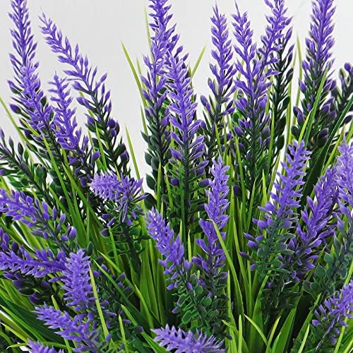 Dremisland Artificial Flowers 8PCS Purple Outdoor Decor