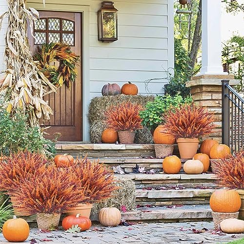 Krissing 40 Pcs Artificial Fall Flowers UV Resistant 1