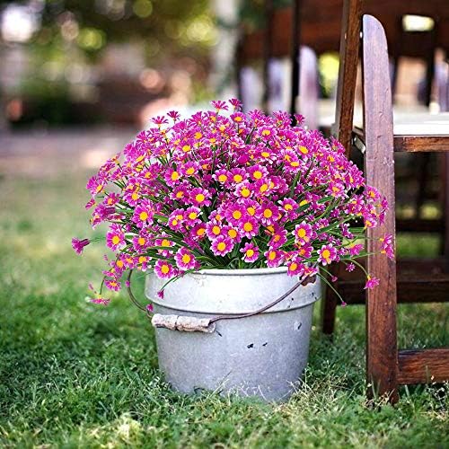 ArtBloom 6 Bundles Artificial Daisies Fuchsia 1