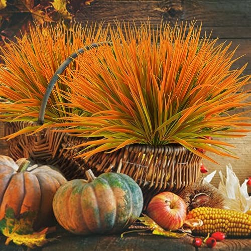 Krissing 40Pcs Artificial Fall Flowers Outdoor