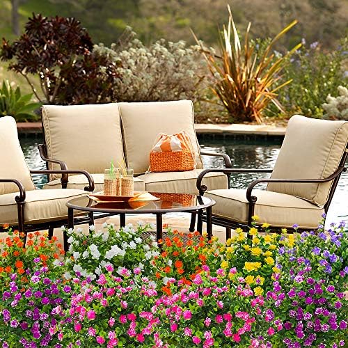 Grunyia Artificial Flowers Fake Outdoor Pink Decor