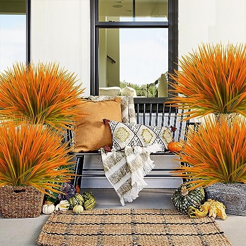 Krissing 40Pcs Artificial Fall Flowers Outdoor