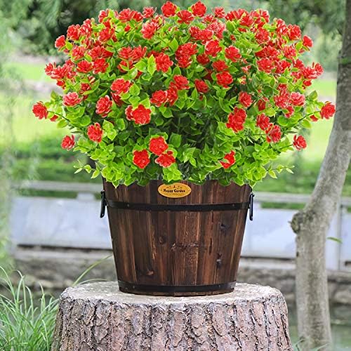 HDZWBNFY Artificial Flowers 12 Bunches UV Resistant