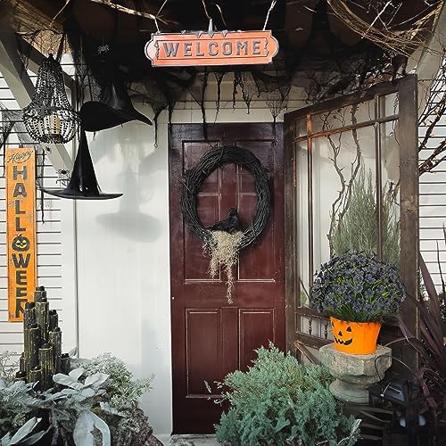 15 Bundle Artificial Flowers UV Resistant Black Outdoor Decor