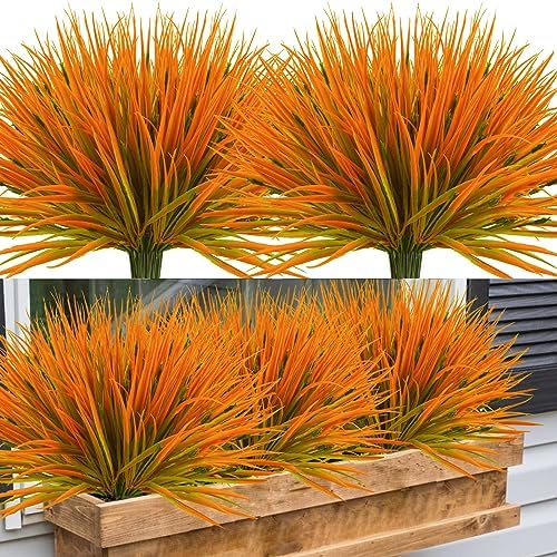 Krissing 40Pcs Artificial Fall Flowers Outdoor