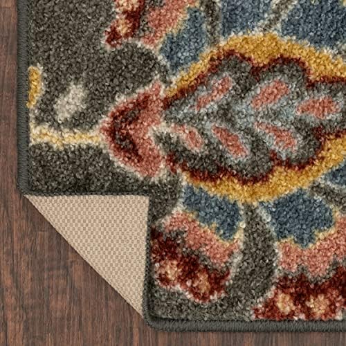 Maples Rugs Gardena Floral Area Rug Gray 18 x 210