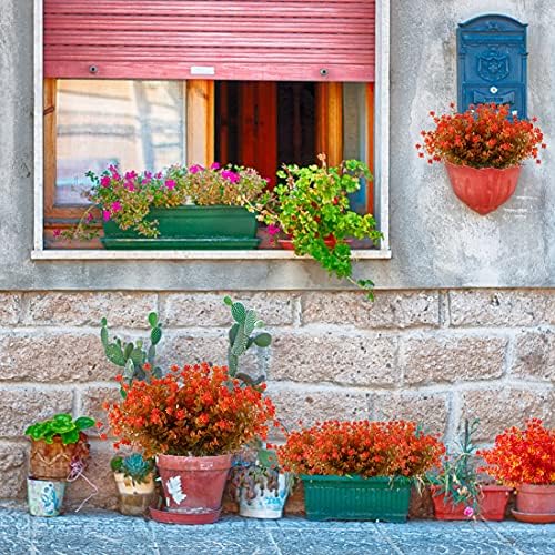 JOYGAR 24 Bundles Fake Boxwood Shrubs for Home Garden