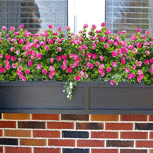 Grunyia Artificial Flowers Fake Outdoor Pink Decor