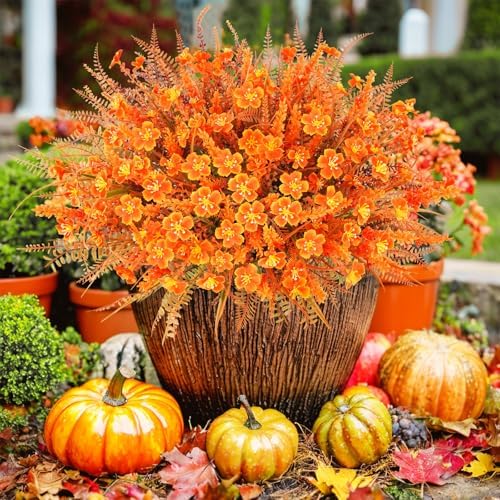 TORONTOKYO 40 Bundle Artificial Fall Flowers UV Resistant
