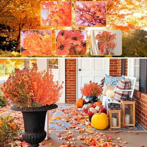 iHeartYard 12 Bundles Artificial Fall Flowers Decor