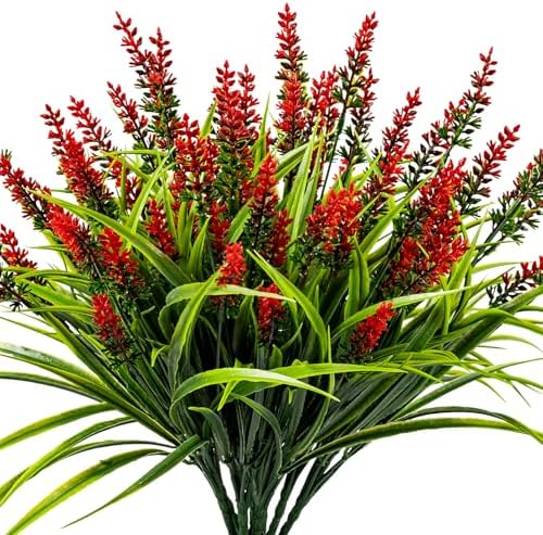 Nigirior Artificial Flowers for Outdoor 24 Bundles UV Resistant