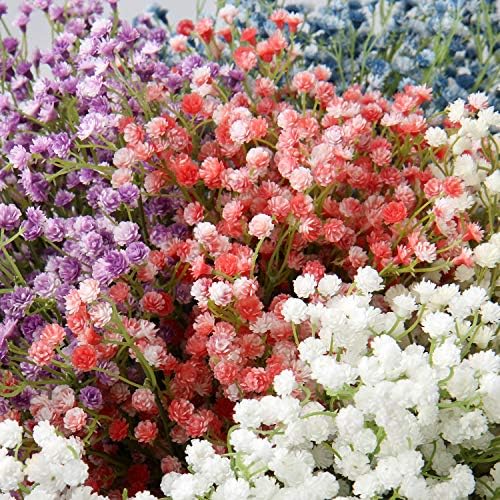 DILATATA 23 Inch Pink Artificial Babys Breath Flowers