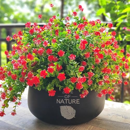 Grunyia 12 Bundle Artificial Flowers for Outdoor Use