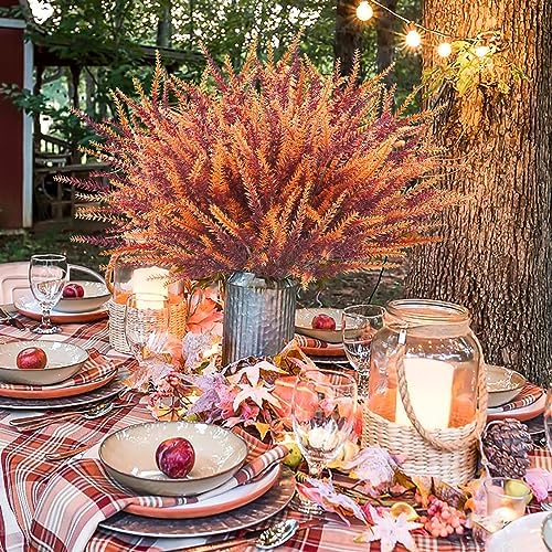Krissing 40 Pcs Artificial Fall Flowers UV Resistant 1