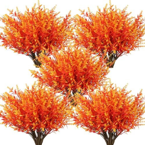 RECUTMS Artificial Lavender Flowers 36-Bundle UV Resistant Decor