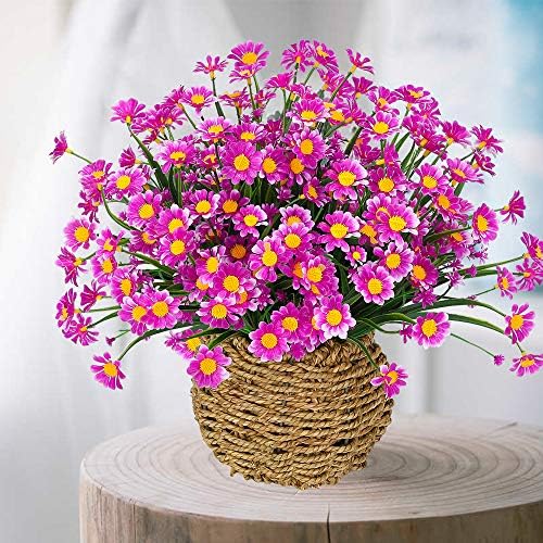 ArtBloom 6 Bundles Artificial Daisies Fuchsia 1