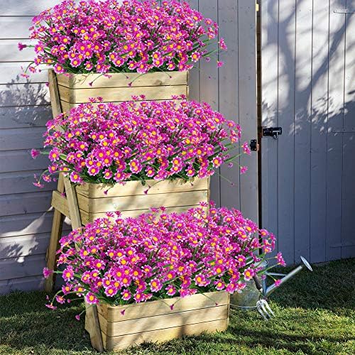 ArtBloom 6 Bundles Artificial Daisies Fuchsia 1