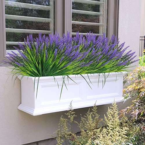 Dremisland Artificial Flowers 8PCS Purple Outdoor Decor