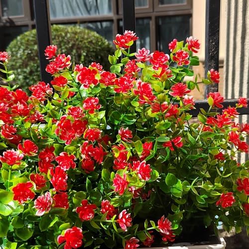 Grunyia 12 Bundle Artificial Flowers for Outdoor Use
