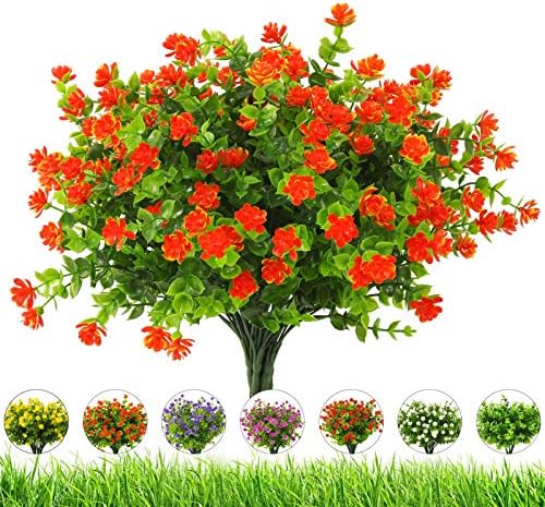 DRT DERUITAI Artificial Flowers Outdoor Decor Bundle